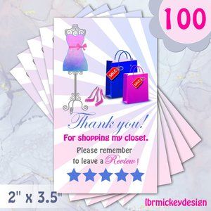 100 Thank You Cards